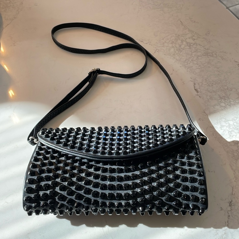 54. Sergio Feretti Round Studded Design Clutch